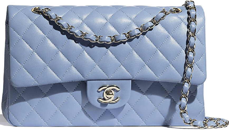 Túi Chanel Classic Handbag Lambskin Sky Blue A01112-Y04059-NA104