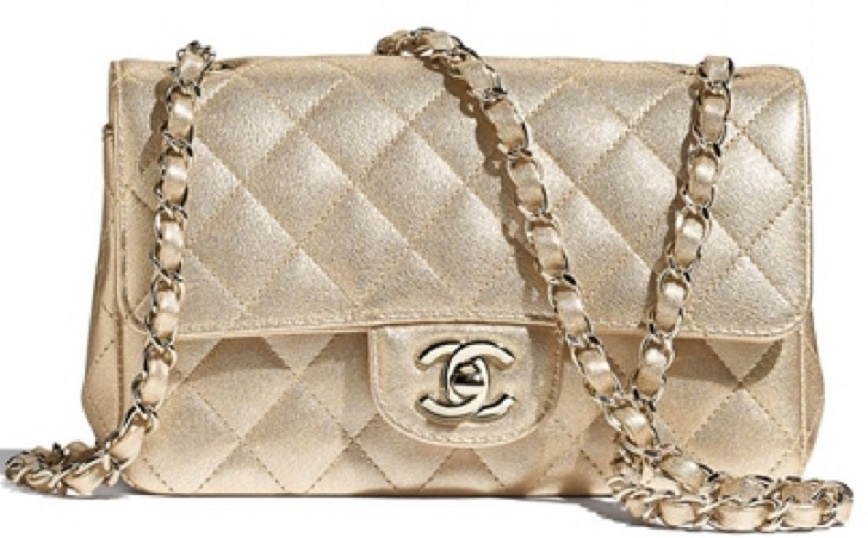 Túi Chanel Mini Flap Bag Metalic Lambskin A69900-B05133-NB812
